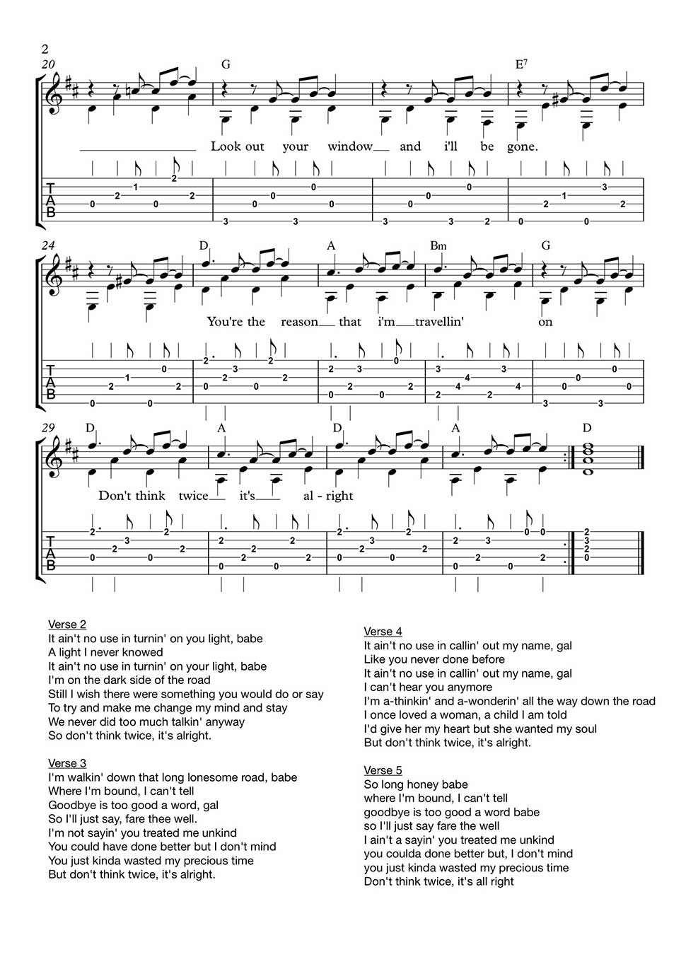 It s alright песня. Ноты twice. Alright сокращение. Don't think twice. Ноты для флейты Lucky twice.